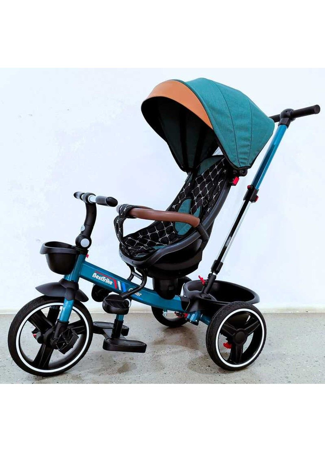 Дитячий велосипед з батьківською ручкою та поворотним сидінням Best Trike (326599902)