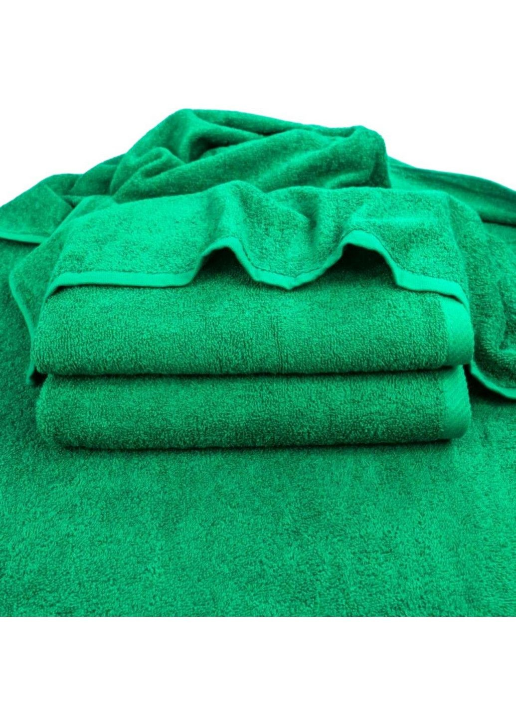 GM Textile полотенце махровое, 70*140 см зеленый производство - Узбекистан