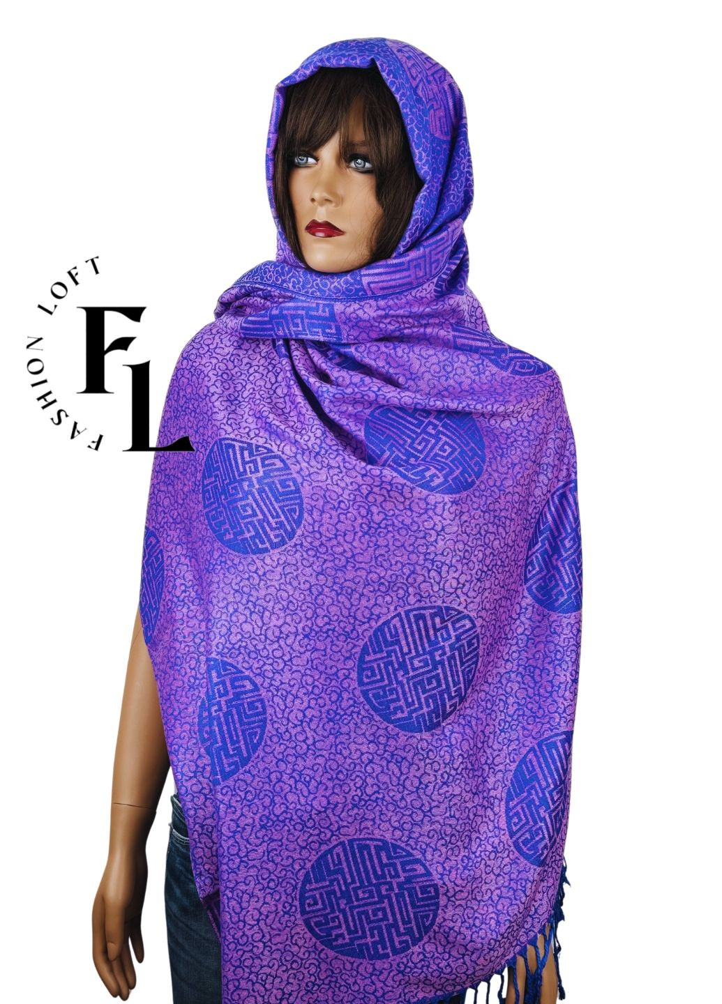 Жіночий шарф палантин (100% пашміна 170х70см) Fashion Loft (296101650)