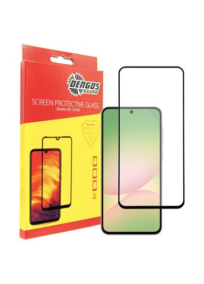 Стекло защитное Full Glue Samsung Galaxy A56 5G (black) (TGFG-388) DENGOS Full Glue Samsung Galaxy A56 5G (black) (366663228)
