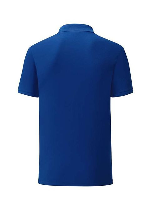 Темно-синяя футболка мужская поло iconic polo (0630440cbm) с коротким рукавом Fruit of the Loom