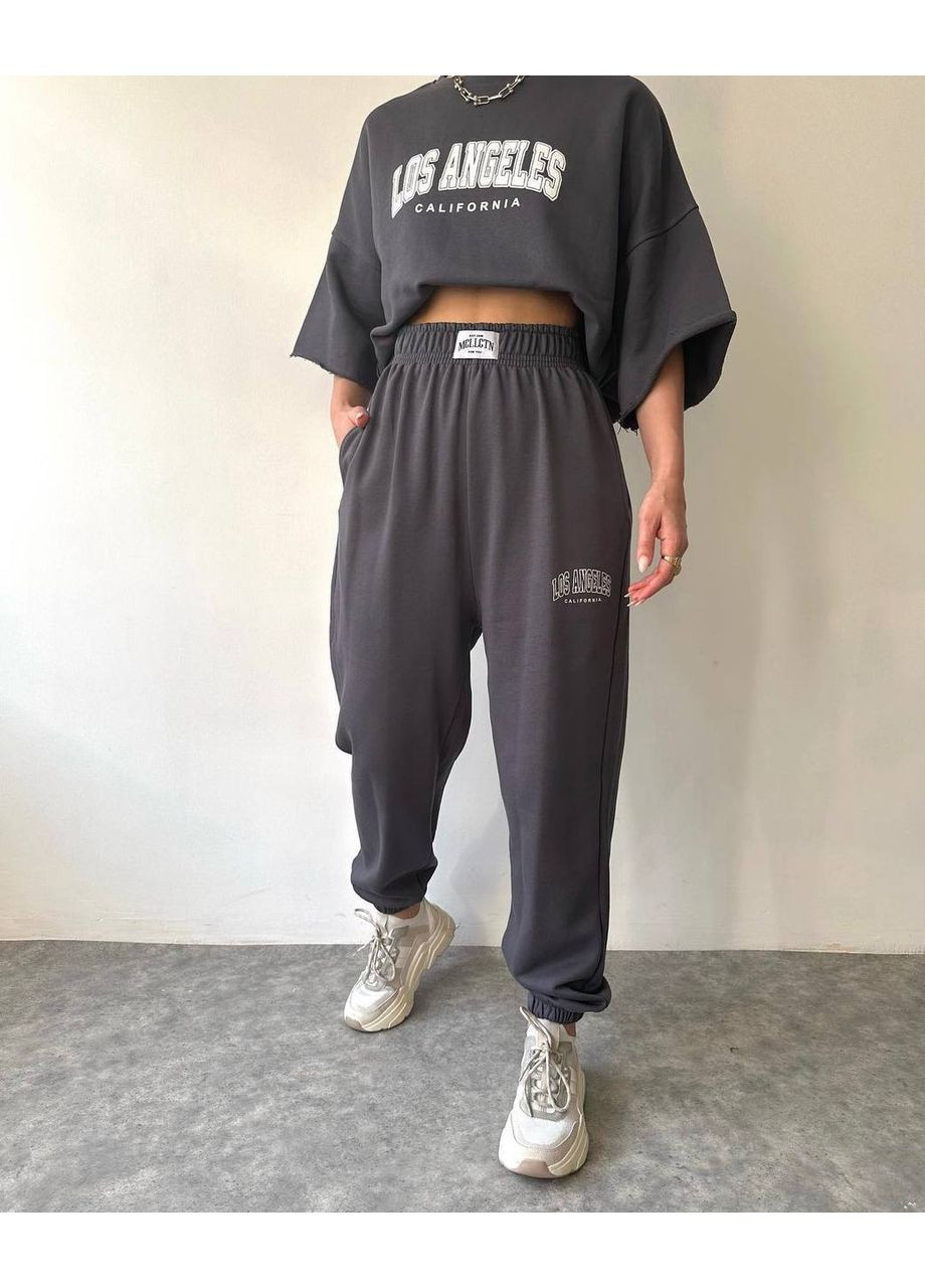 Стильный оверсайз костюм "Los Angeles" No Brand С824/825-1415/2 (351856704)