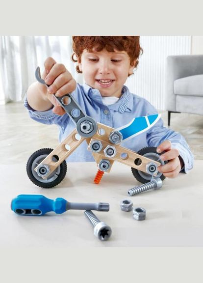 Конструктор Мотоцикл 34 деталі E3037 Hape (317450525)