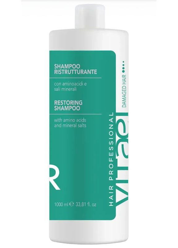 Шампунь восстанавливающий для поврежденных волос Damaged Hair Restoring Shampoo 1000 мл Vitael (362456188)