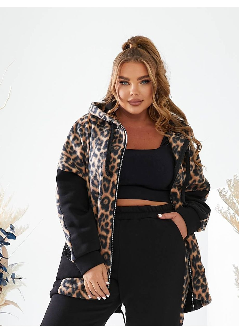 Жіночий теплий костюм колір леопард New Trend (363260250)