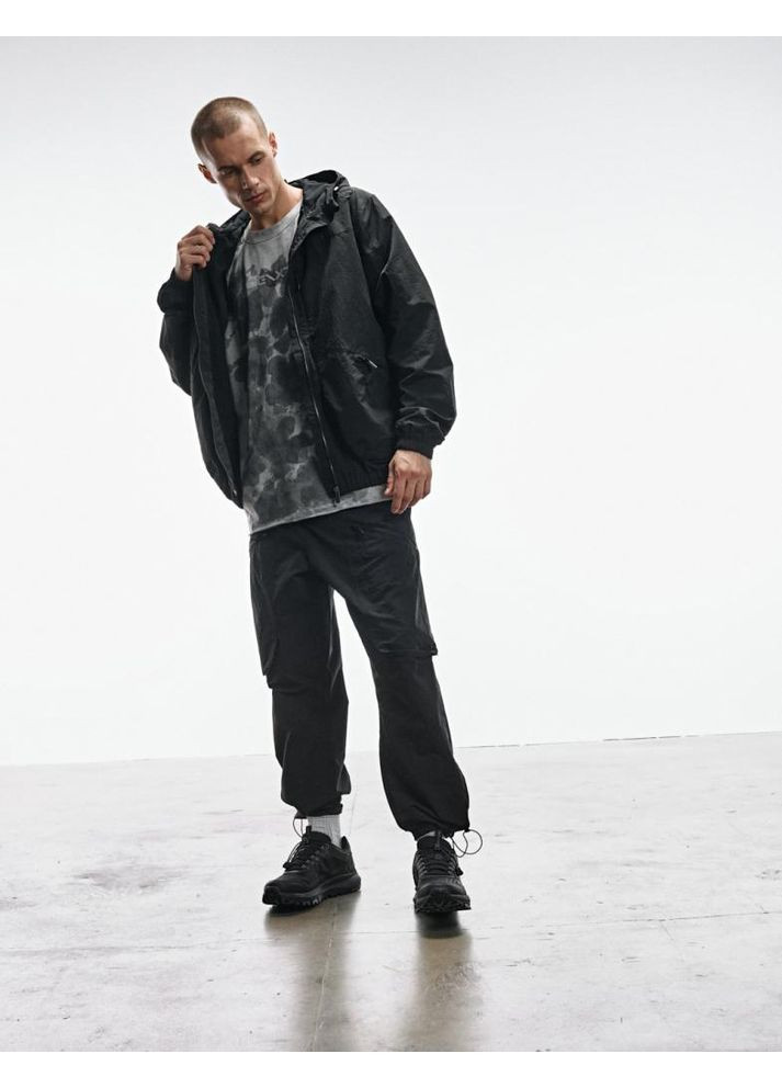 Чоловічі нейлонові штани jogger fit чорні Diverse DEXT EGEN (382735152)