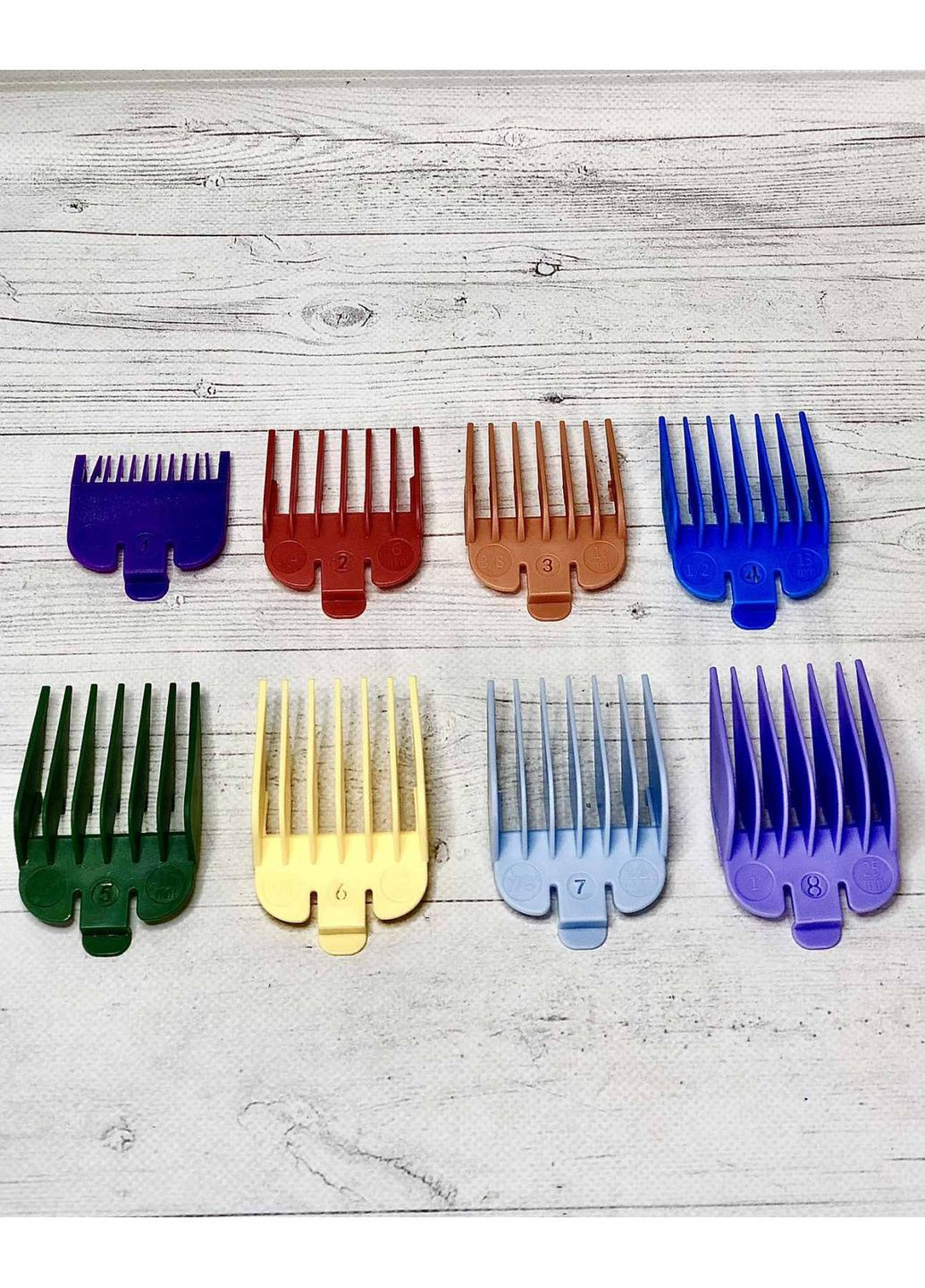 Набір кольорових насадок на машинку XWS-01, 8шт. YRE (353967036)