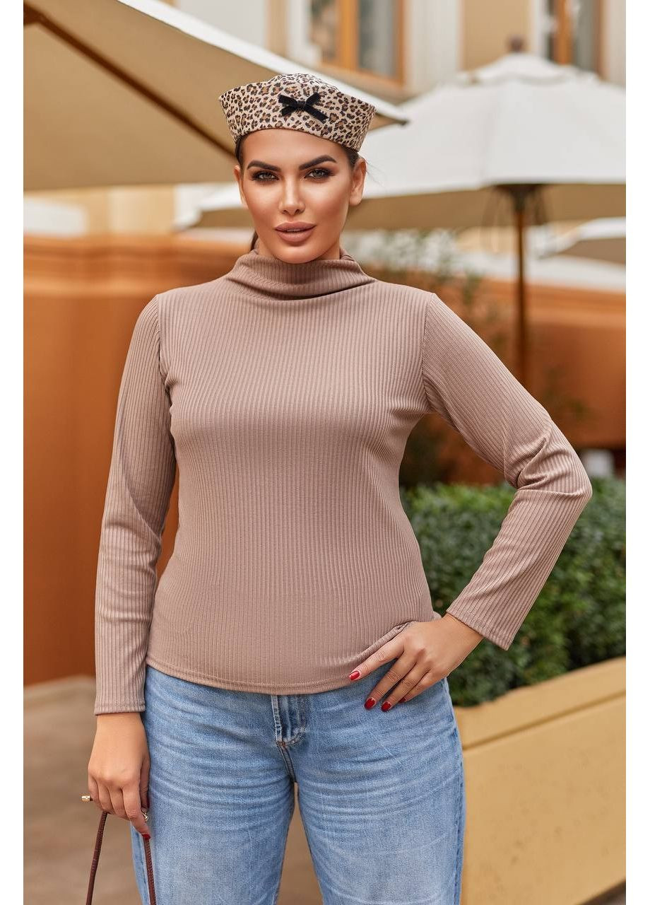 Базовий жіночий гольф з рубчика — ЗАМІР В ОПИСІ DK/DL Мода без кордонів (366883205)