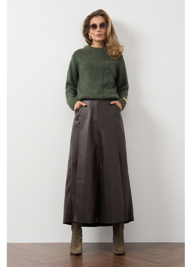 Оливковий (хакі) светр 2829 марсала Triko Bakh