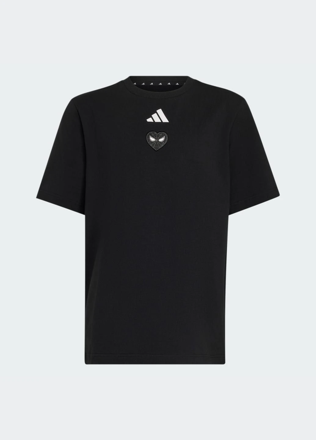 Чорна демісезонна футболка marvel spider-man graphics adidas