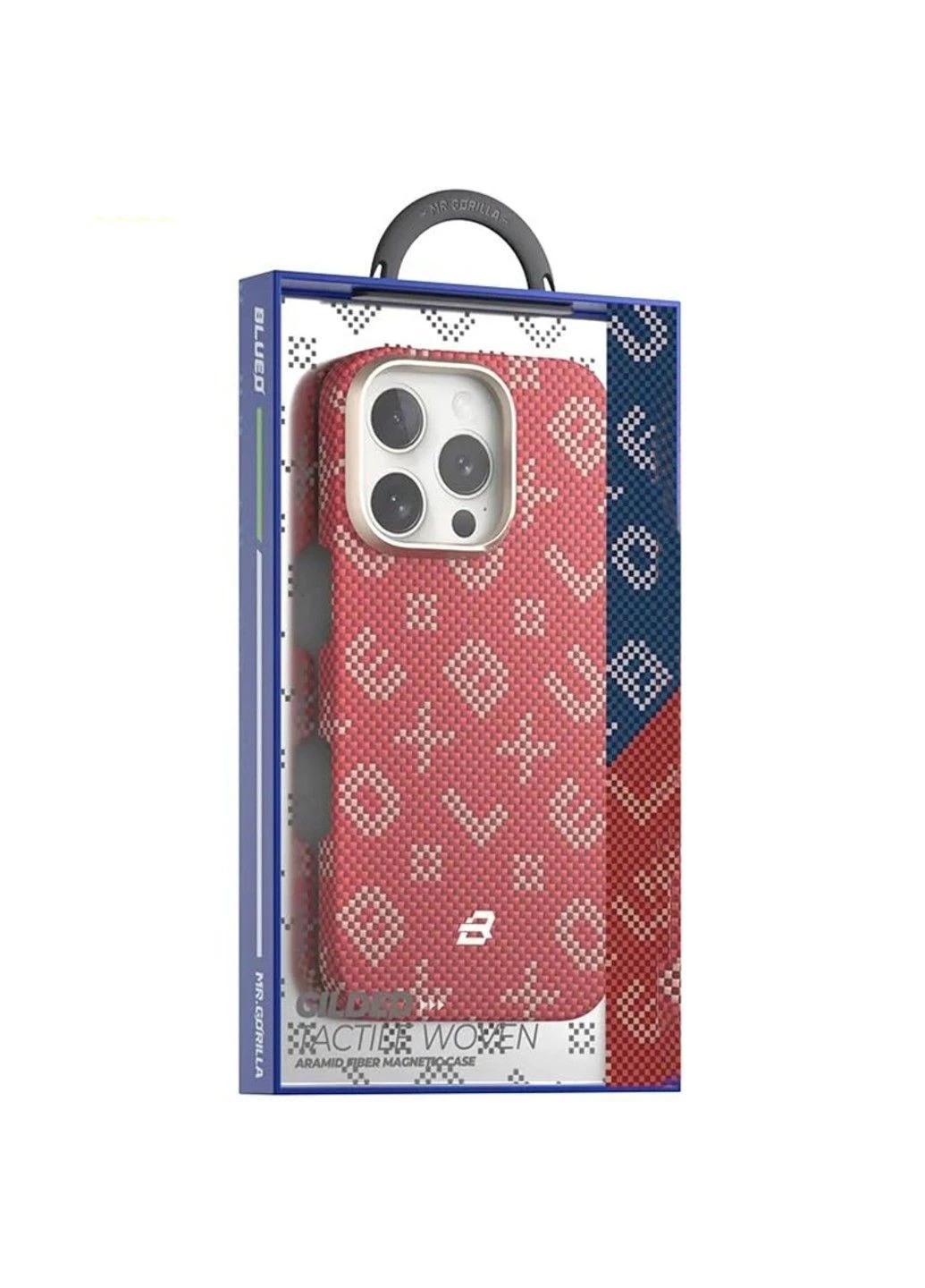 TPU+PC чохол Gilded Tactile Woven with MagSafe для Apple iPhone 16 Pro Max (6.9") Blueo (393173704)