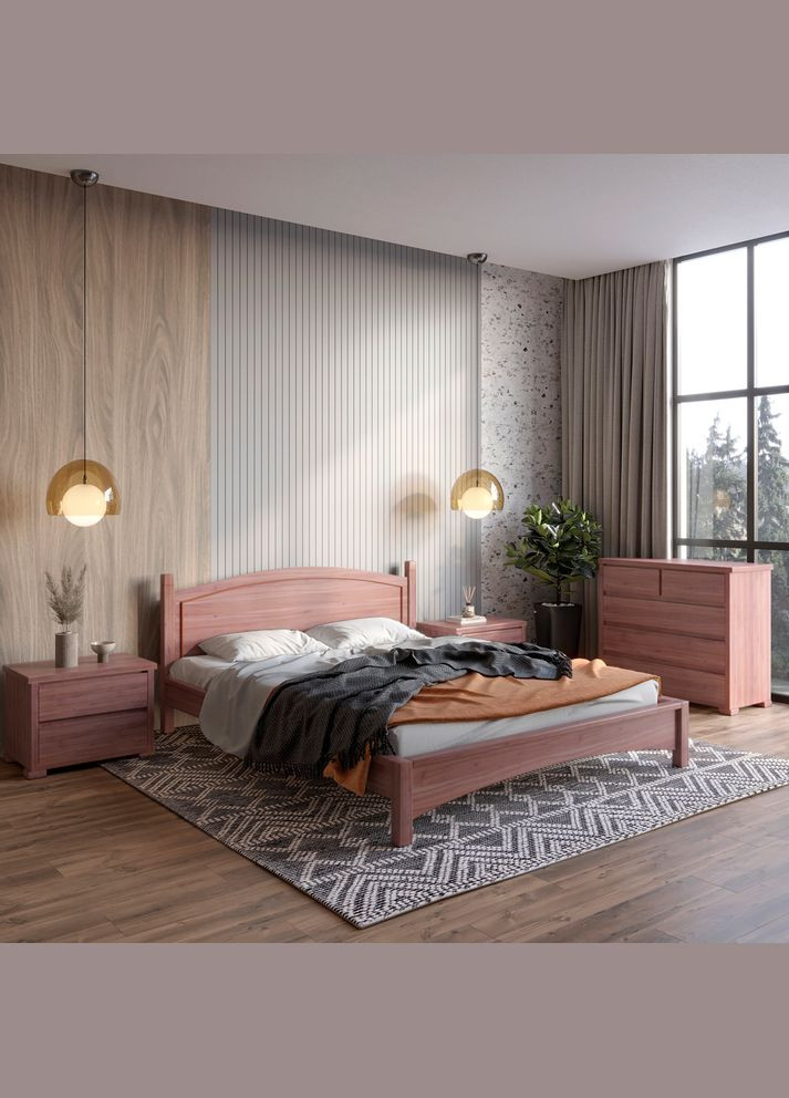 Двуспальная кровать Мангеттен Н 140х200 см (MBG-1630) Mebigrand (368279634)