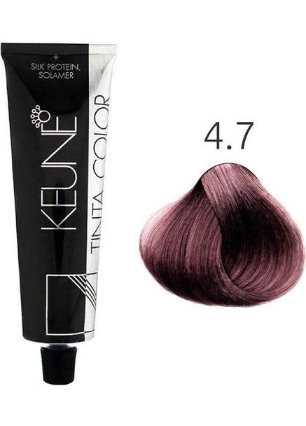 Стійка фарба для волосся Tinta Color 4.7 Medium Violet Brown 60 мл Keune (341318448)