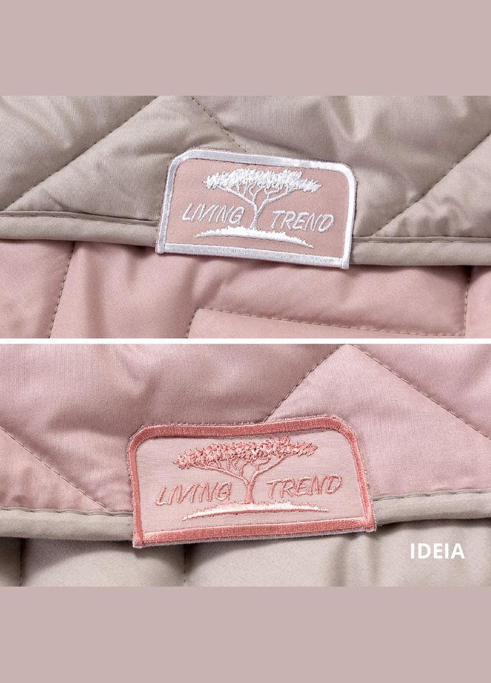 Покрывало 240х260 см стеганая двухсторонняя качественная стежка микрофибра пудра серая на кровать, диван IDEIA (334726920)