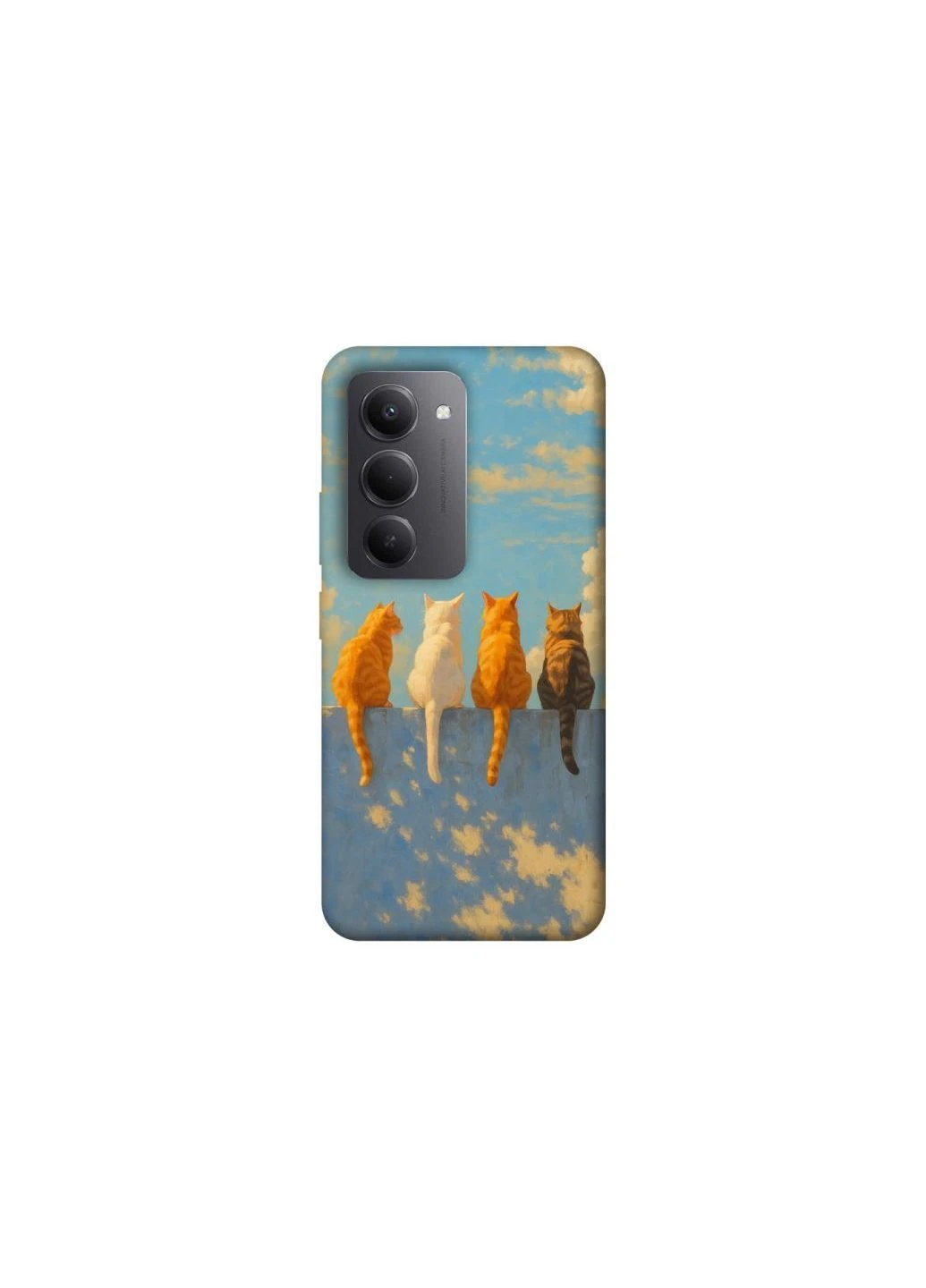 Чохол на Xiaomi Redmi 15 (EU) cats on wall Frontalka (384633748)