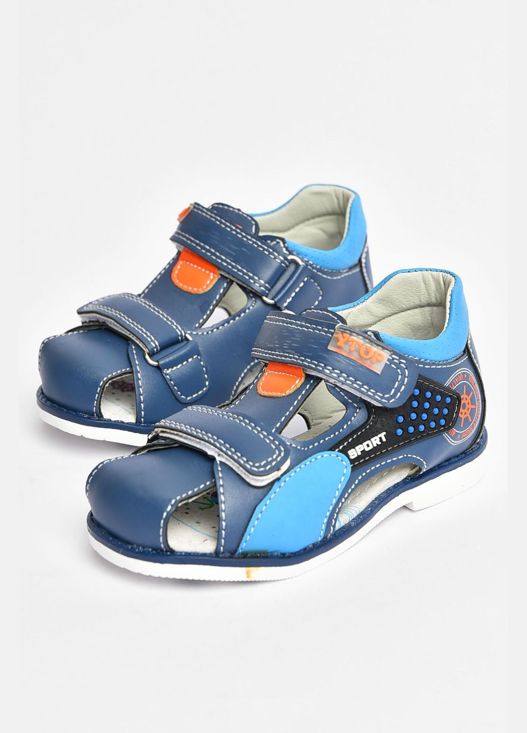 Сандалі дитячі для хлопчика синього кольору Let's Shop (334100723)