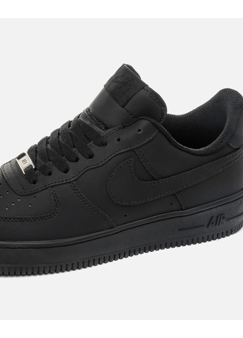 Чорні Осінні чоловічі кросівки Nike Air Force 1 Low 07 Premium Black CW2288