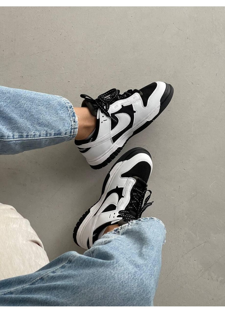 КРОСІВКИ ЖІНОЧІ NIKE DUNK AIR LOW BLACK WHITE НАЙК СБ ДАНК No Brand чорні демісезони (368647017)