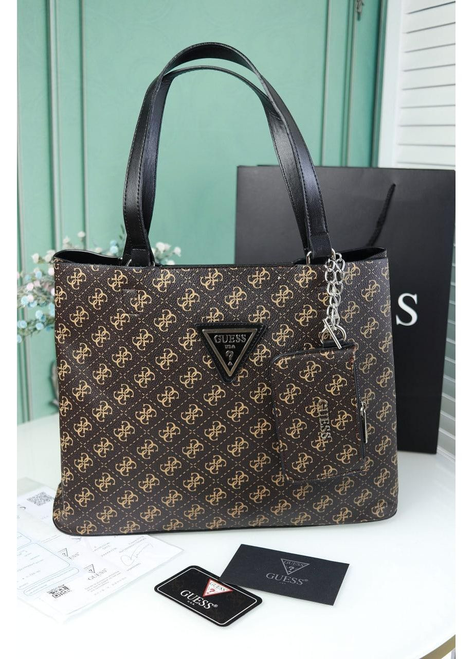 Сумка жіноча шопер Люкс коричневий No Brand (369935693)