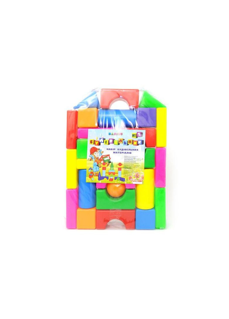 Конструктор блочный мягкий "Строитель №1" 095/1 BAMSIC No Brand (362423603)