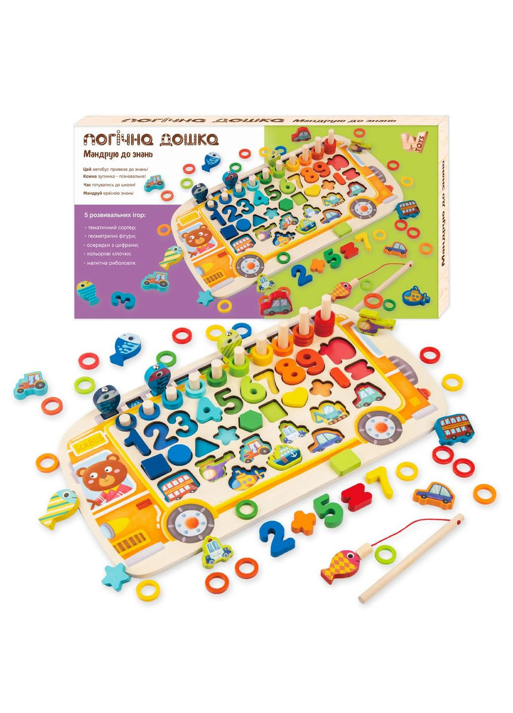 Багатофункціональна логічна дошка-сортер 38512 shop (6900067513144) WToys (366431134)