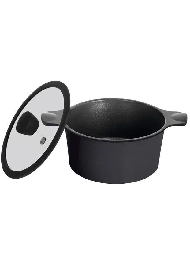 Каструля Zitrone Black 24x12 см з кришкою 4.2 л (RG-2108-24/1 BL-R) Ringel (309203236)