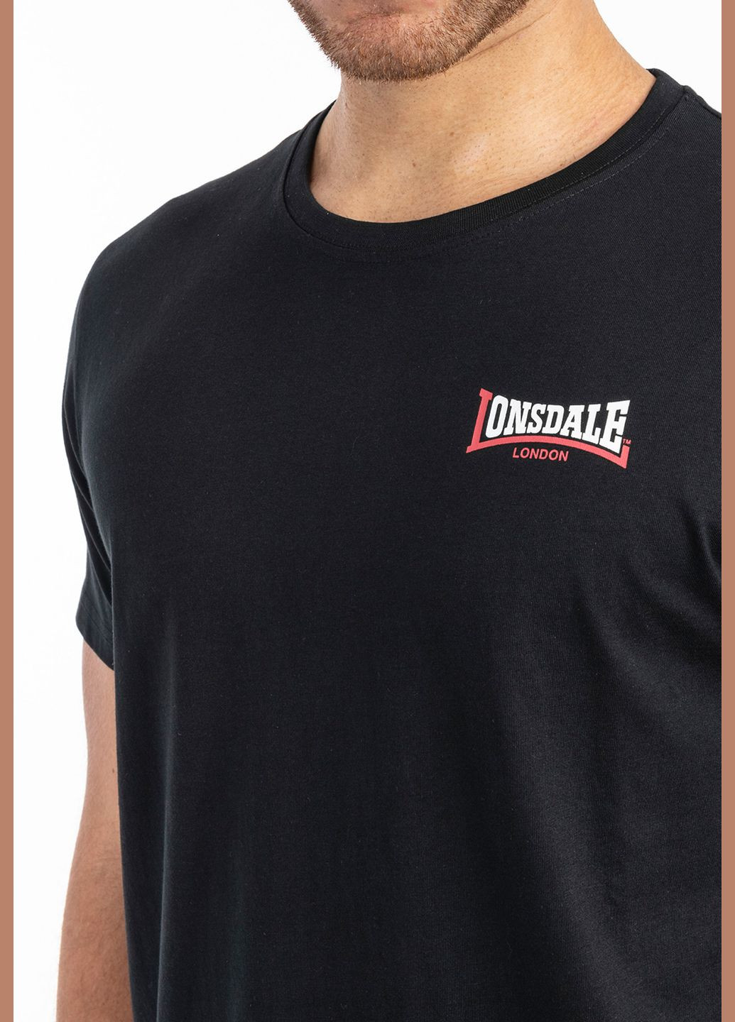 Чорна футболка Lonsdale Dale