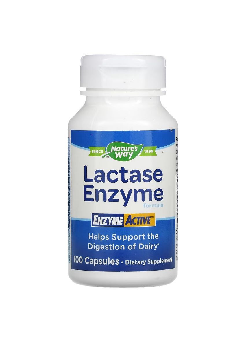 Формула Фермента Лактазы, Lactase Enzyme Formula,, 100 Капсул Nature's Way (326054749)