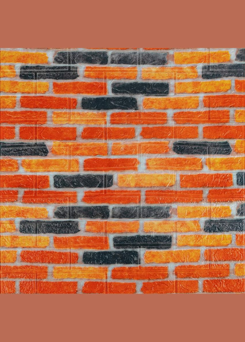 Самоклеюча 3D панель під бежево-коричневу цеглу катеринослав 700х770х3мм (047-3m) SW-00001440 Sticker Wall (300372547)