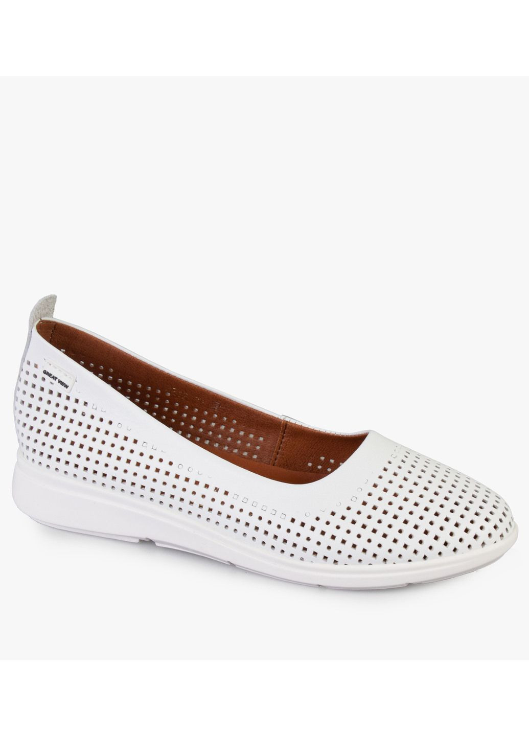 Женские балетки женские бренда 8301734_(1) ModaMilano | белые натуральная кожа (325221913)