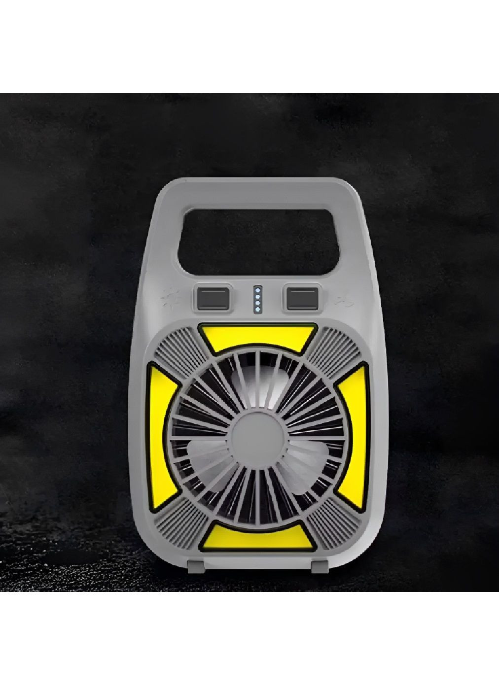 Аккумуляторный вентилятор с фонариком регулировкой скорости индикатором заряда 1800мАч 12х4х18 см (480556-Prob) Серый Unbranded (337415491)