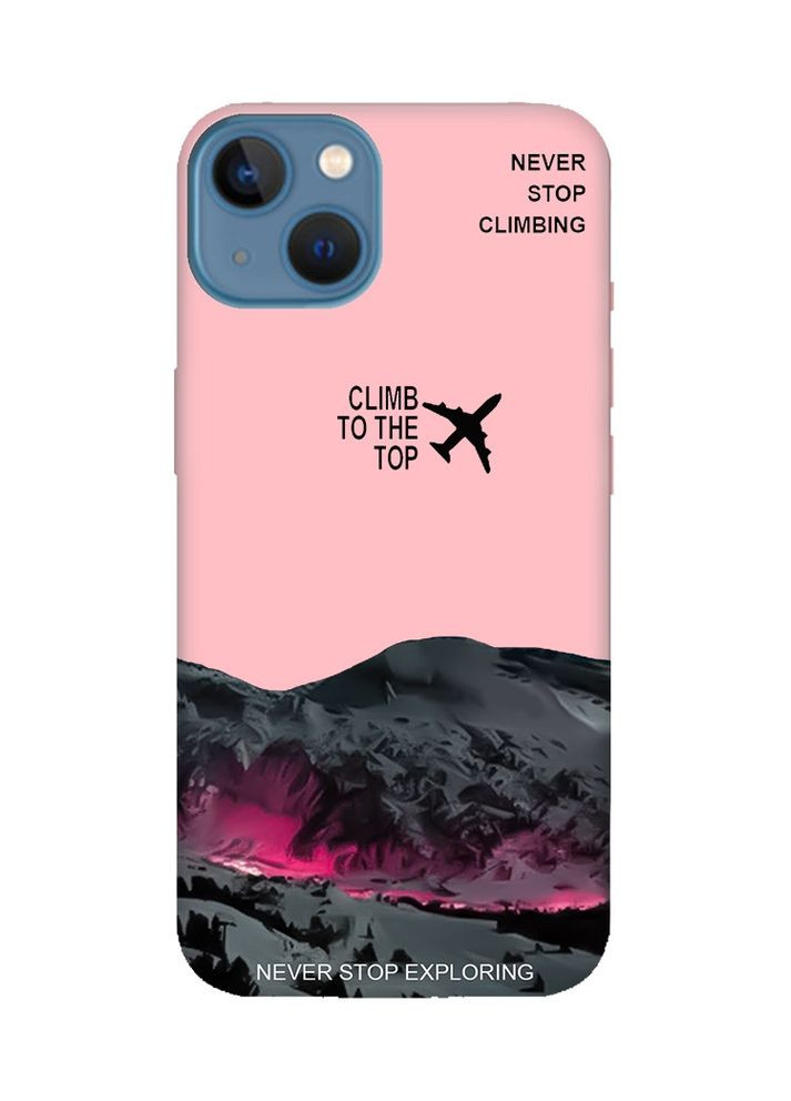 Матовый чехол на Apple iPhone 13 Поднимись на вершину (принт 419) Creative (370169948)