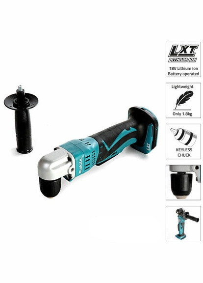 Акумуляторний кутовий електричний дриль DDA351Z LXT (18В, 10мм) ручний електродриль (4143) Makita (295036020)
