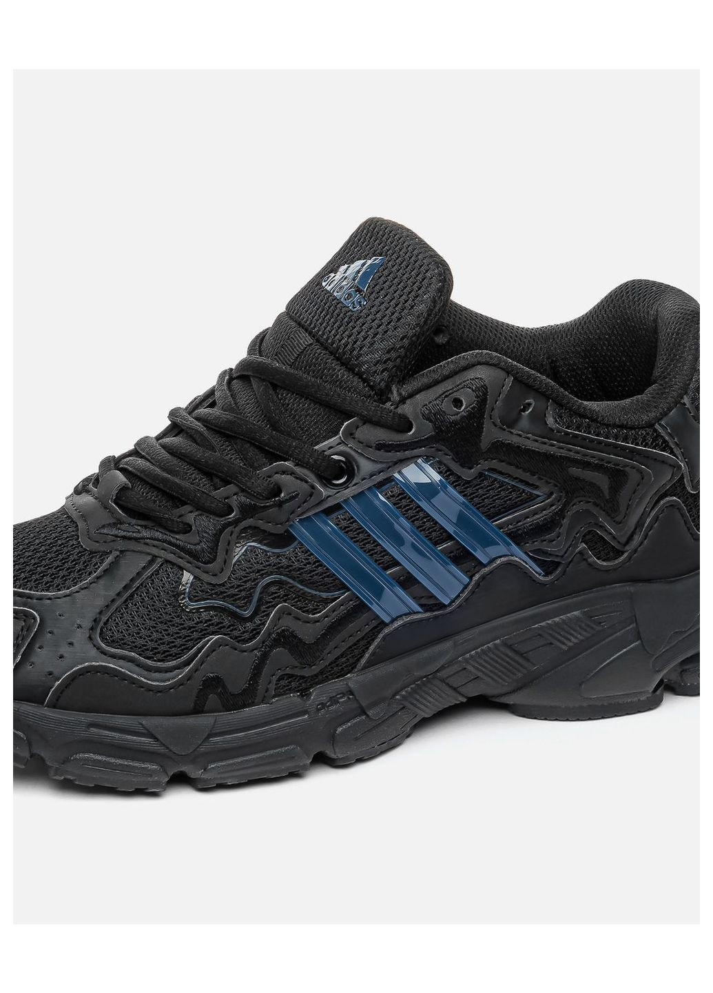 Чорні Осінні кросівки чоловічі adidas No Brand Response x Bad Bunny Black