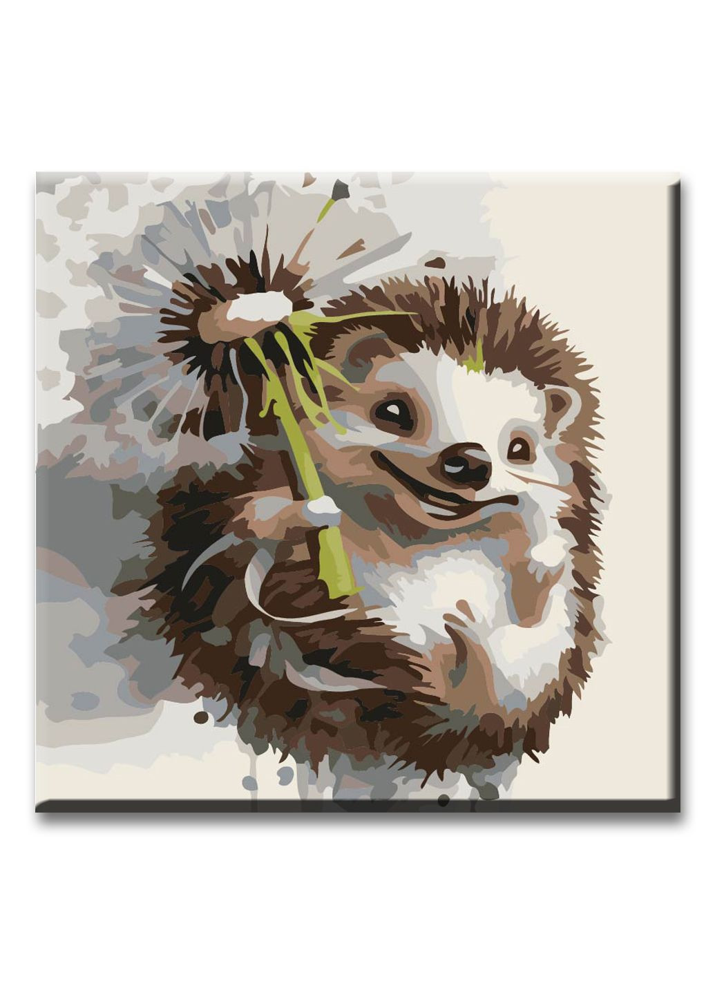 Картина по номерам 30*30 см Ёжик с одуванчиком ArtStory (303700294)