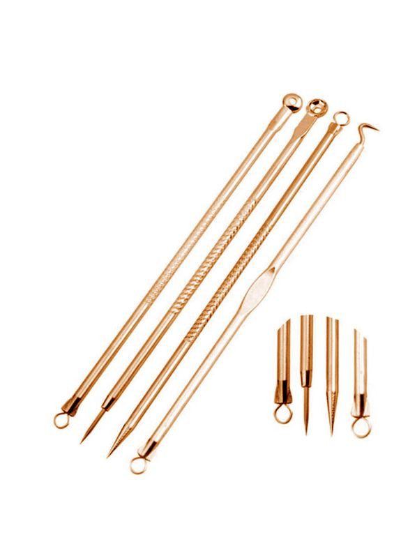 Набор инструментов (золотой) для удаления дефектов и чистки пор (4 шт) No Brand (332184437)