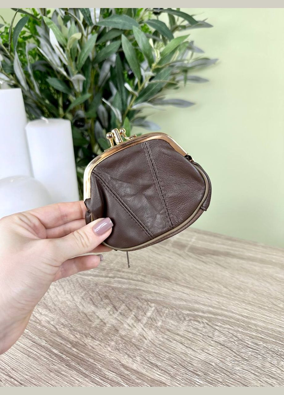 Жіночий маленький гаманець монетниця на застібці поцілунок Classic (336025523)