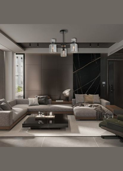 Люстра на 3 плафона BL1130-1 OLIVIA под лампу черный (80505) Ardero (321971486)