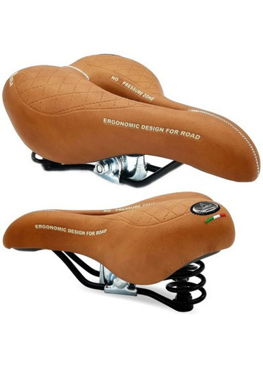 Сідло Monte Grappa коричневий Vela (356453064)