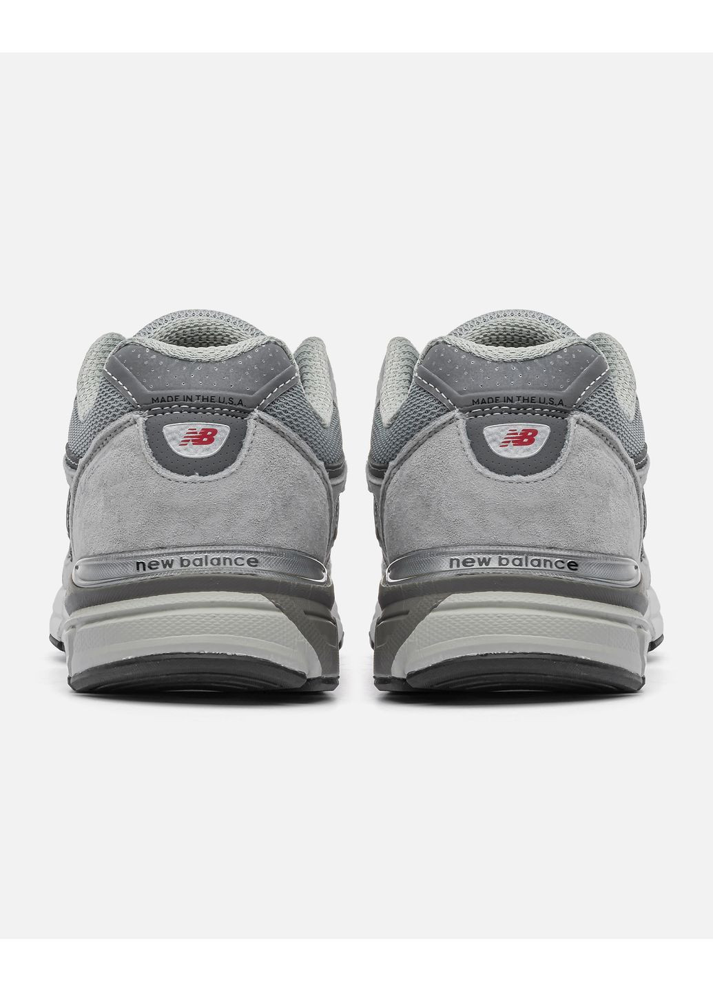 Серые демисезонные кроссовки мужские new balance grey No Brand 990 v4