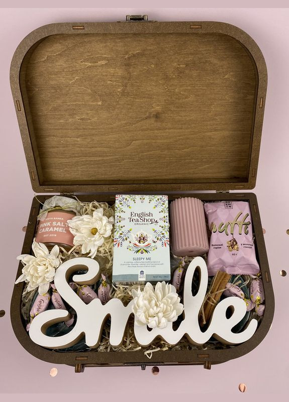 Подарочный набор Smile, подарок на день рождения, жене, девушке, подруге, сестре, маме. 8-0411 Кукумбер (289362877)