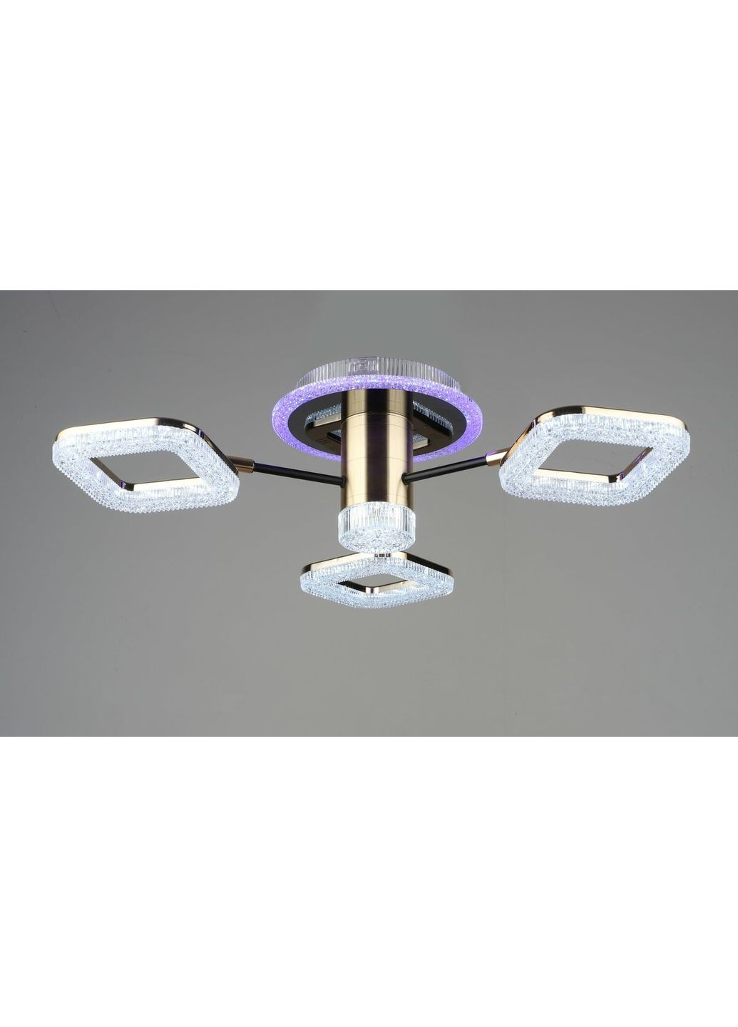 Люстра світлодіодна акрил B YH0310/3 BK+GD Sirius (336934772)