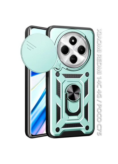 Чохол до мобільного телефона (712491) BeCover Military Xiaomi Redmi 14C 4G / Poco C75 Dark Green (366160212)