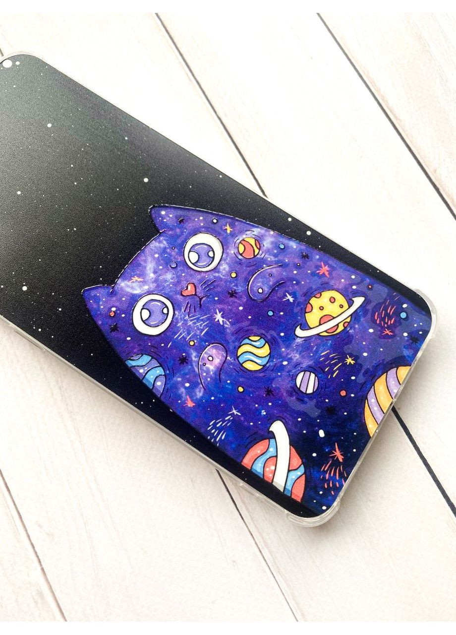 Чохол із потовщеними кутами на Samsung Galaxy S22:: Фіолетова кішка (принт 361) Creative (360706235)