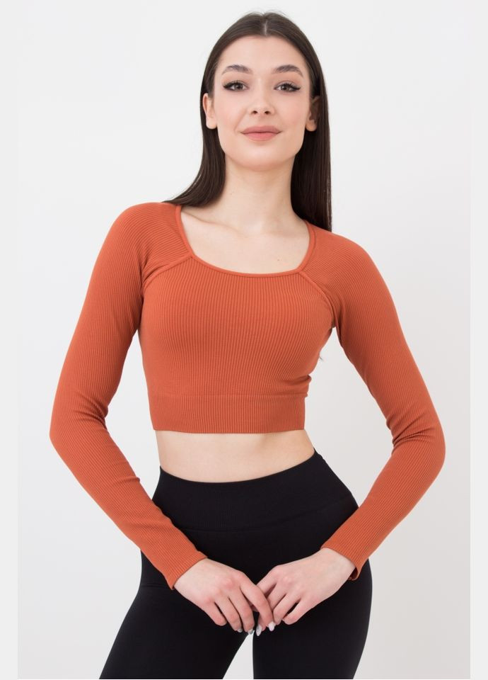 Топ жіночій безшовний з довгими рукавами CROP TOP RIB Giulia CROP TOP RIB (новинка) (296470322)