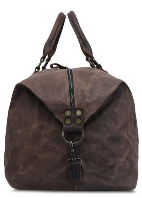 Дорожня сумка текстильна 20058 Коричнева Vintage (297129847)