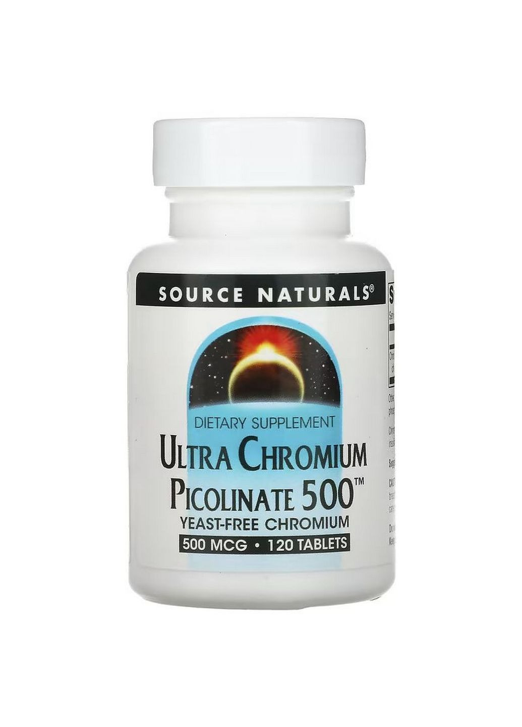 Витамины и минералы Ultra Chromium Picolinate 500 mcg, 120 таблеток Source Naturals (293416973)