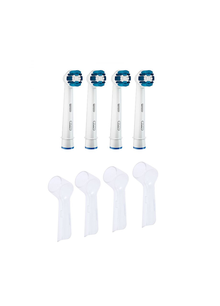 4 Насадки для зубной щетки ORALB Precision Clean (EB20) + колпачки Braun (306459969)