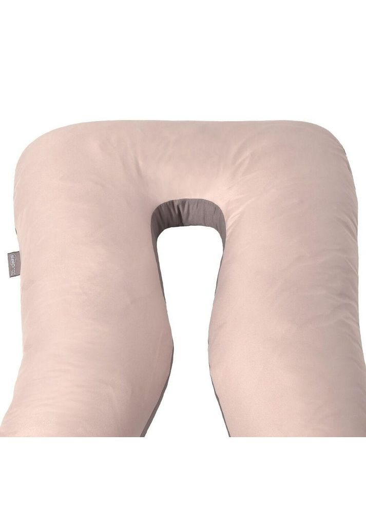 Наволочка на П-подушку для вагітних та відпочинку 140х75х20 см з блискавкою беж/шоколад IDEIA (275869481)