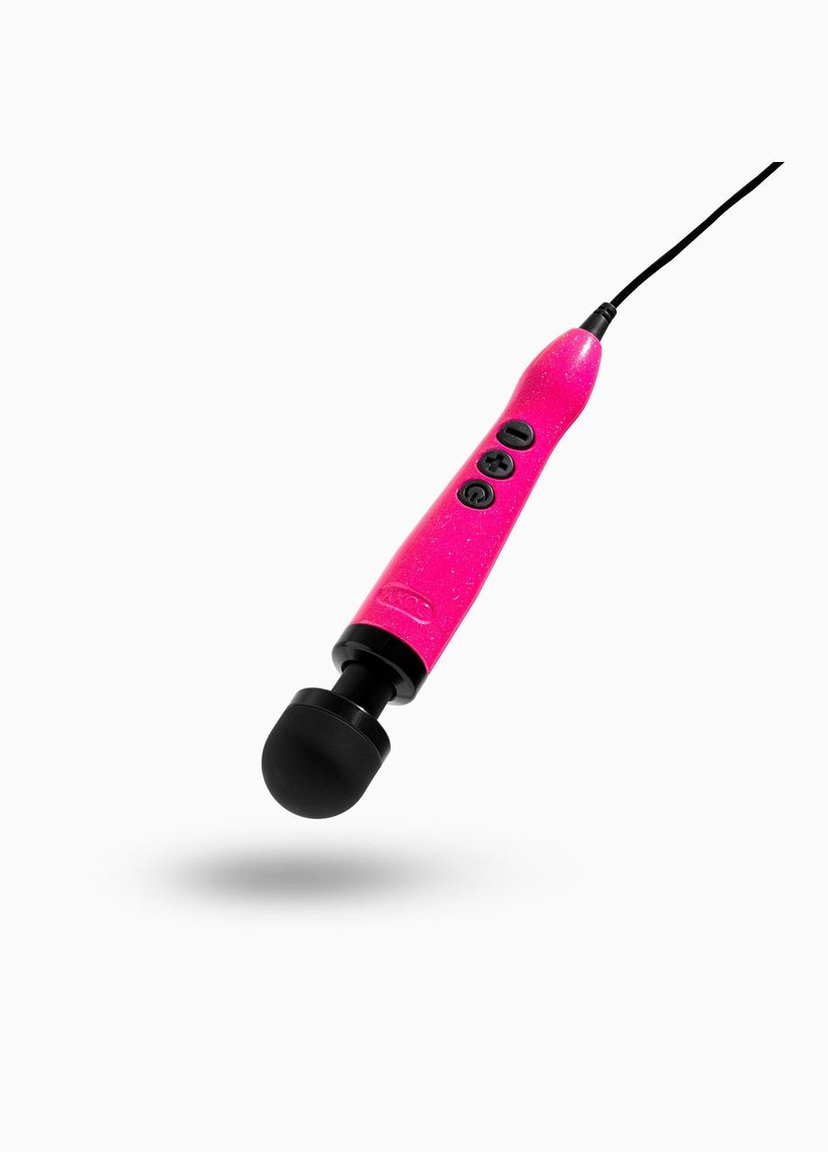 Вибромассажер Die Cast 3 Hot Pink, очень мощный, питание 220В, металлический корпус Doxy (334285645)